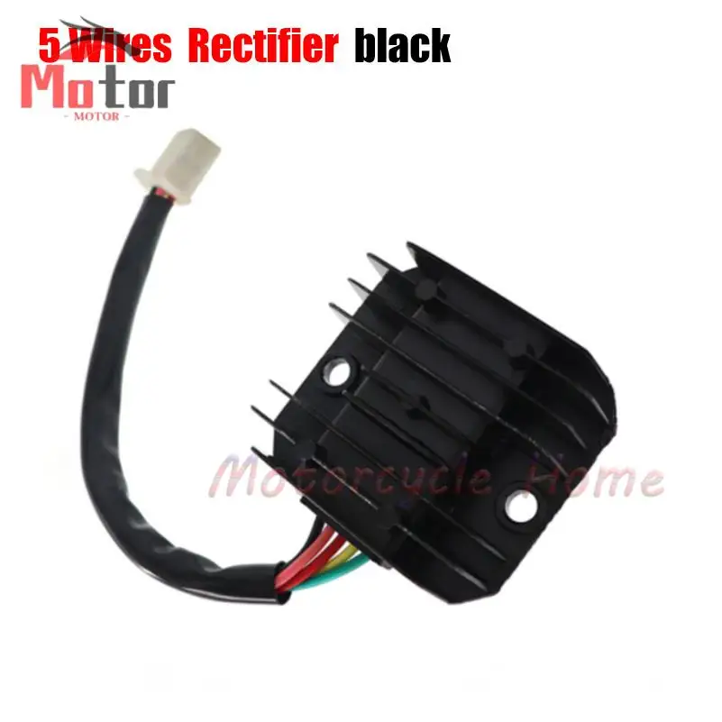 4/5 Pins Wired Motorcycle Rectifier Voltage Regulator 4/5 Pin FXD ZJ 12V GY6 Scooter ATV 50cc 125cc 150cc NEW