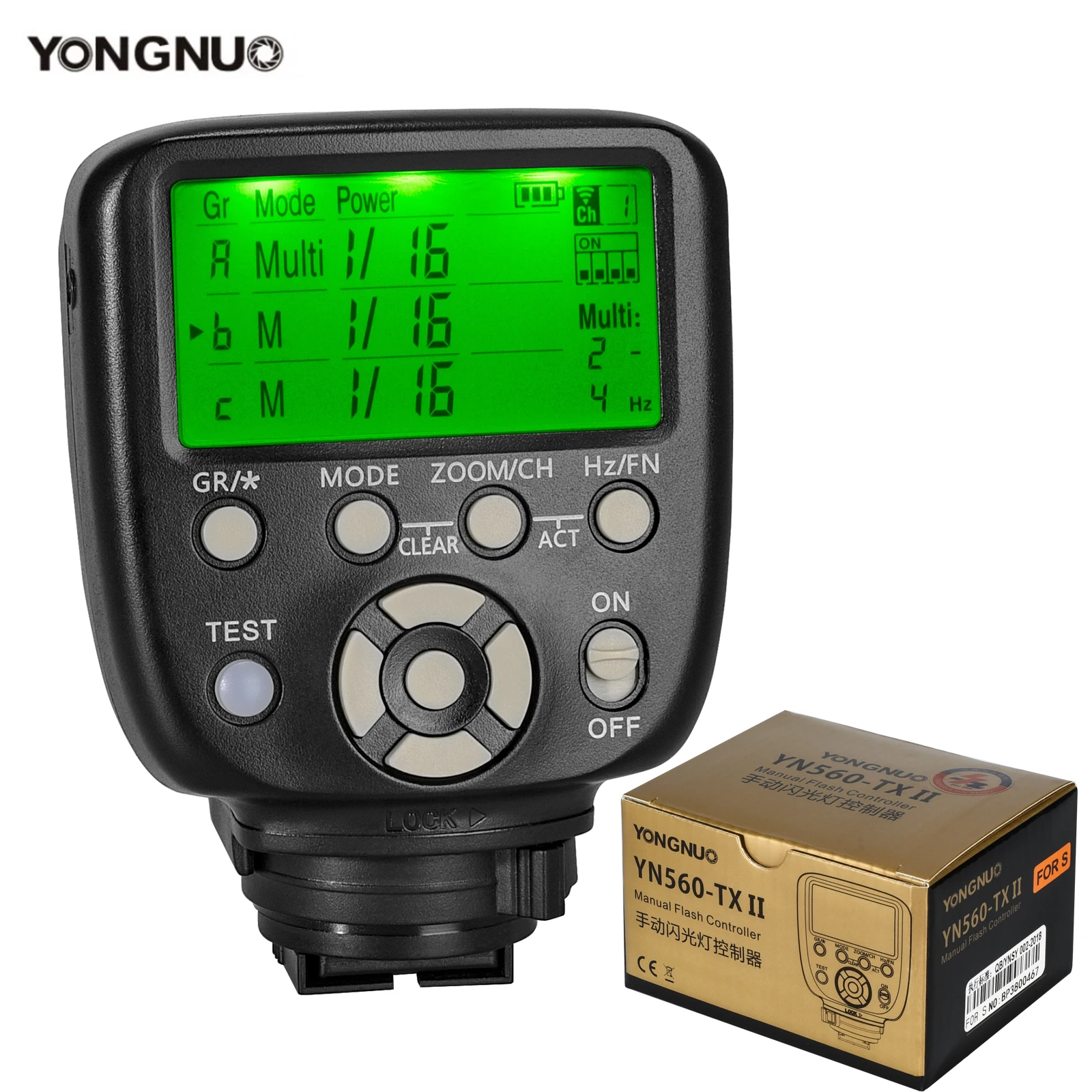 

YONGNUO YN560-TX IIS I Wireless Flash Trigger Controller Trasmitter Wireless Shutter for Sony YN560III YN560IV