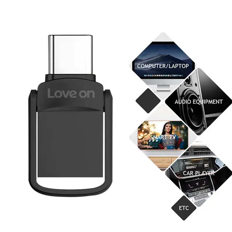 Pamięć flash USB3.0 2TB 1TB Metalowy, szybki pendrive 128GB Wodoodporny pendrive USB Type-C 256G do komputerów stacjonarnych