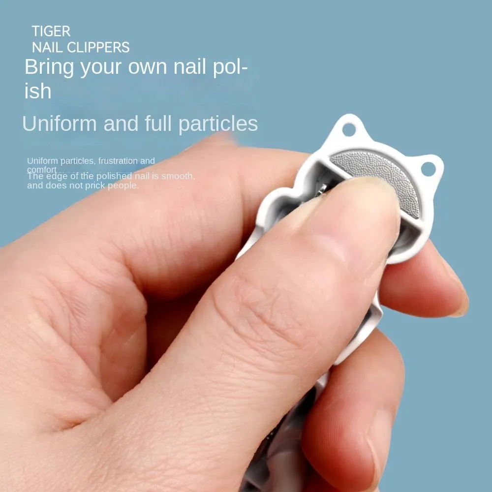 Maneki Neko Lucky Cat Mini Nail Clipper Keychain Bag Pendant Car Key Decor Mini Nail File Stainless Steel Mini Size