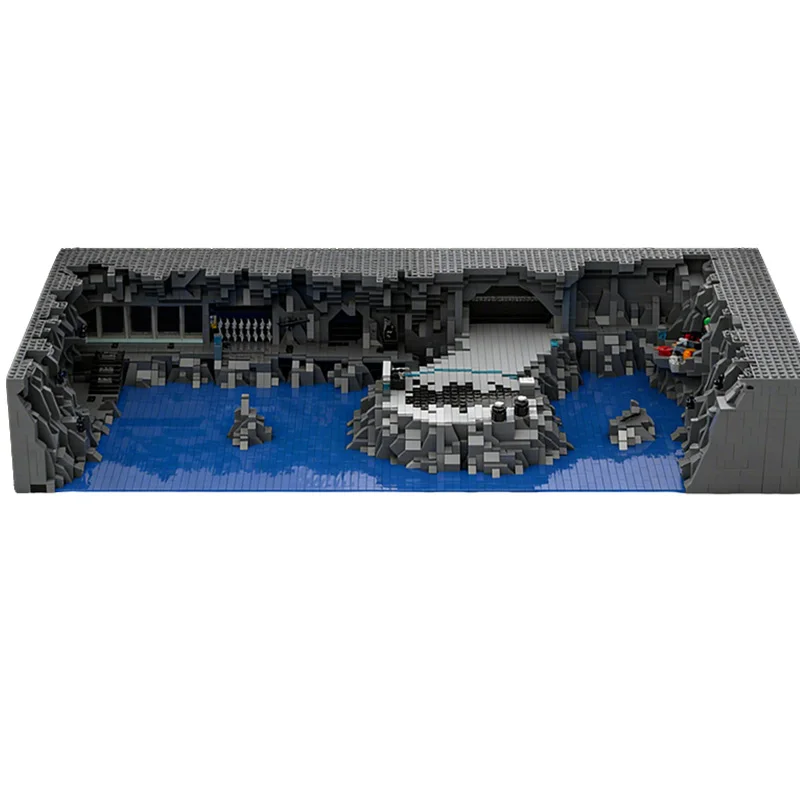 6353ピース 組み立て式バットケイブMOCカスタマイズモジュラービルディングブロックブリック教育モデルテクノロジーDIY男の子向け組み立ておもちゃギフト