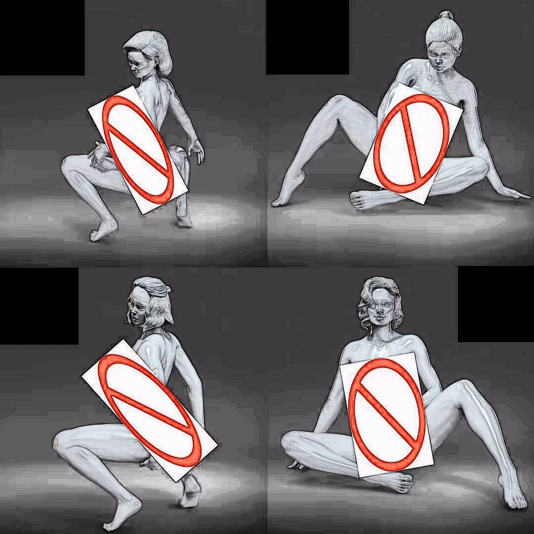 

(1/35=50mm,1/24=75mm,1/18=100mm,1/16=120mm) 3D printing ，NSFW , miniature model resin figure , Unassembled and unpainted kit