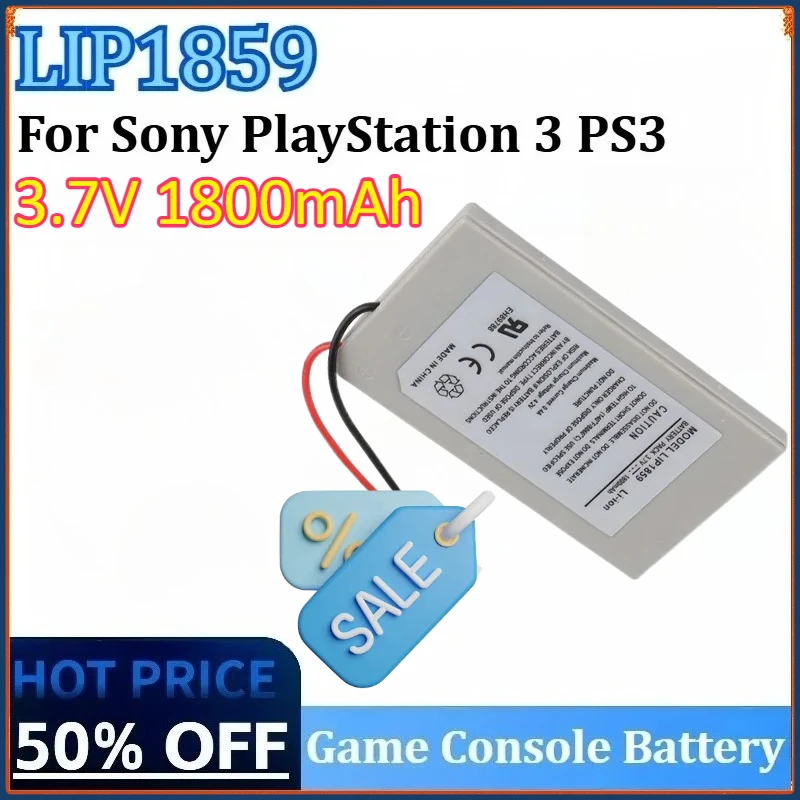 

LIP1859 3.7V 1800mAh for Sony for PlayStation 3 PS3 Sixaxis DualShock 3 CECHZC2E LIP1359 LIP1472 CECHZC2U Controller Battery