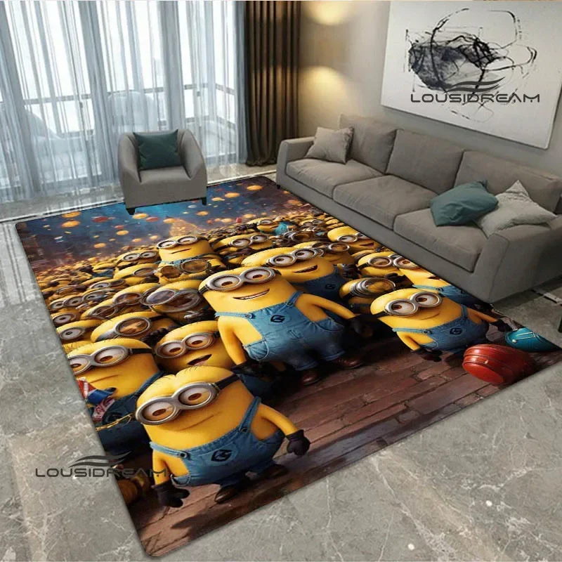 3D Cartoon M-Minions printed carpet Non-slip carpet Yoga mat door mat photography props kitchen mat Home area rug birthday gift