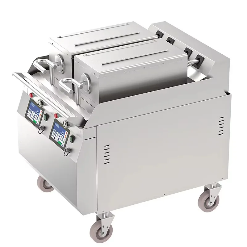 2026Commercial Touch Screen Single Burner Garland Electric Double Sided Grill with Auto Lifting System Hamburger Clamshell Gridd