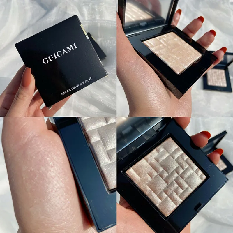 GUICAMI Highlighter Palette 3D Illuminator Makeup highlighter bronzer Palette for contouring highlighters Face powder Cosmetics