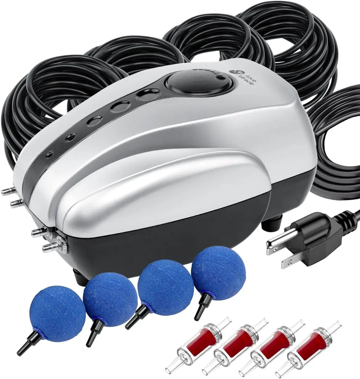 

All-in-One Koi Pond Aerator for Outdoor Ponds up to 2000 Gallons with Airline Tubing and Stones