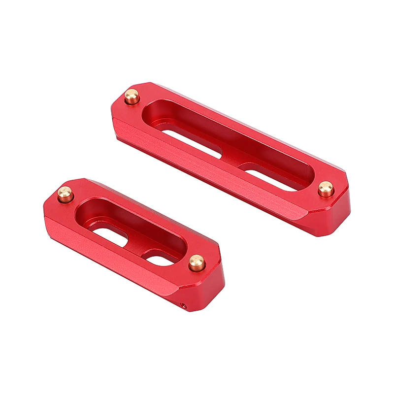 CAMVATE Set di binari di sicurezza NATO a sgancio rapido 2 "/2.8"/3.9 "lungo con perni caricati a molla per gabbia per fotocamera Rig maniglia superiore morsetto Nato