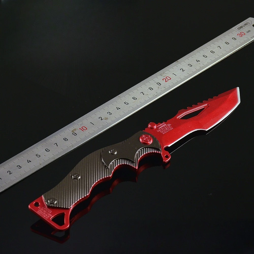 24cm/9.45인치 아레나 브레이크아웃 나이프 게임 주변기기 나이프 무기 모델 데스크탑 장식품 컬렉션 소녀 소년 생일 선물