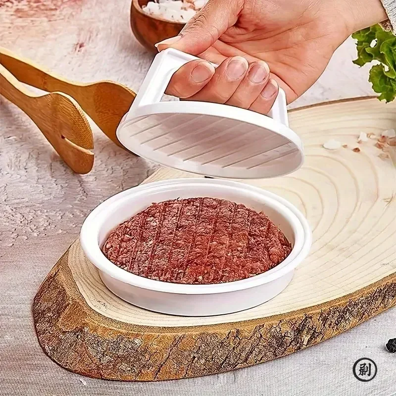 1PC Stuffed Hamburger Press, Plastic Burger Maker Mould for Grill & BBQ, Meat Patty Press Kitchen Tool