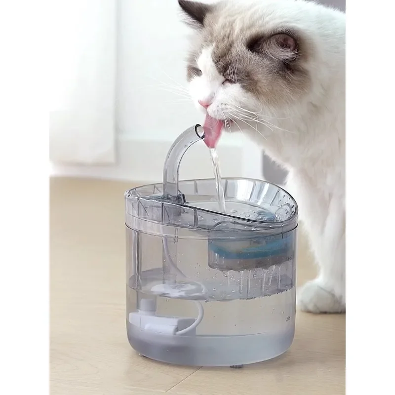 

Cat water dispenser with automatic circulation and flowing active water, intelligent pet water dispenser, and dog water supplies