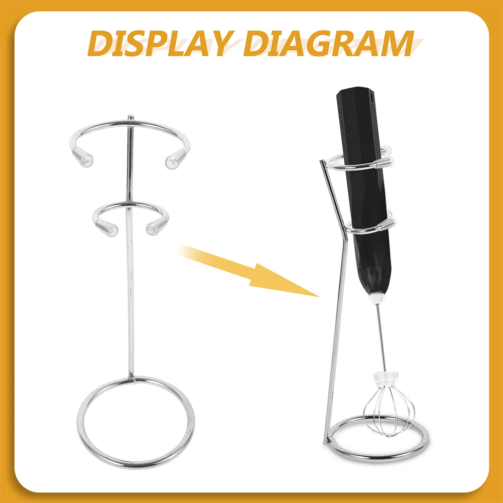 

2 Pcs Stainless Steel Milk Froth Holder Frother Stand Only Egg Rack for Coffee with Rest