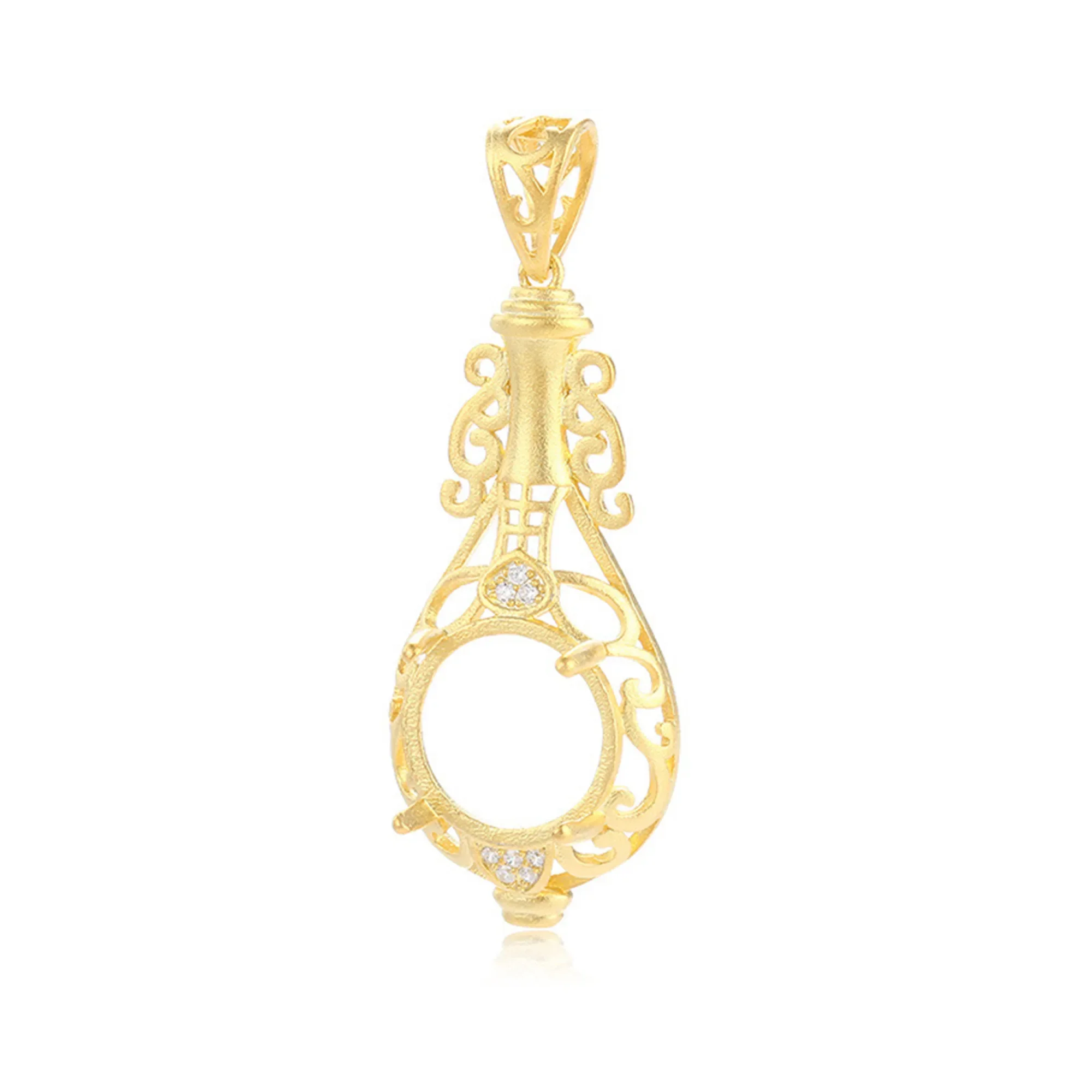 

925 Silver Pendant Base for 8x8mm/10x10mm/12x12mm/14x14mm Round Cabochons Solid Silver Pendant Setting