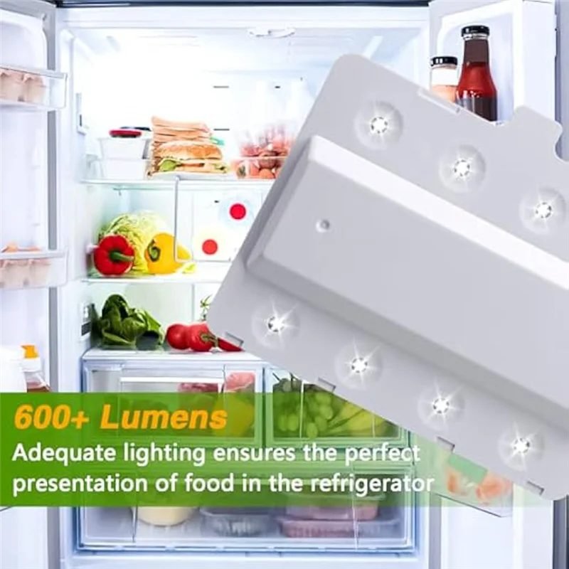 

A95I-Refrigerator LED Light Module With Cover Refrigerator Lamp Assy Module For Whirlpool Replace: W11043011 W10866538