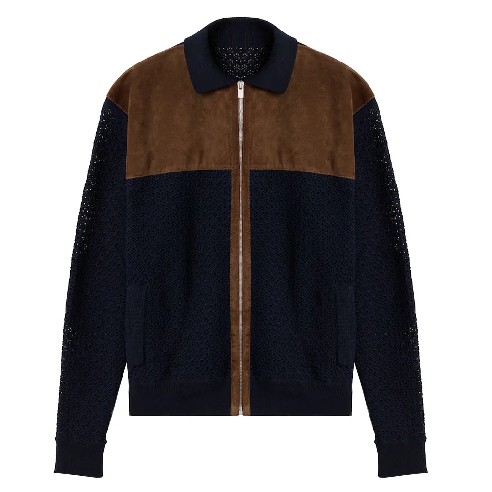 26 Autumn/Winter New Suede Yarn Splicing Women's Jacket #S4143