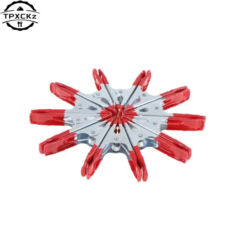 5/10pcs 2/4inch Mini Metal Heavy Duty Spring Clamps Crocodile Clip Red Plastic Tips Tool Clips Grip Holder DIY Hand Tools