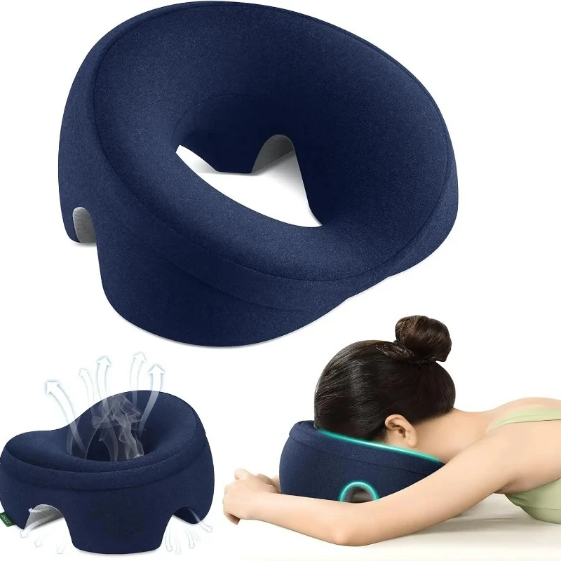 Massage Bed Face Pillow Memory Foam Prone Pillow with Hole Professional Bodywork Face Cushion Spa Table Accessories