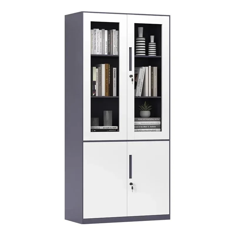 Steel file cabinet Narrow edge color office cabinet Iron  Office information Financial certificate Locker