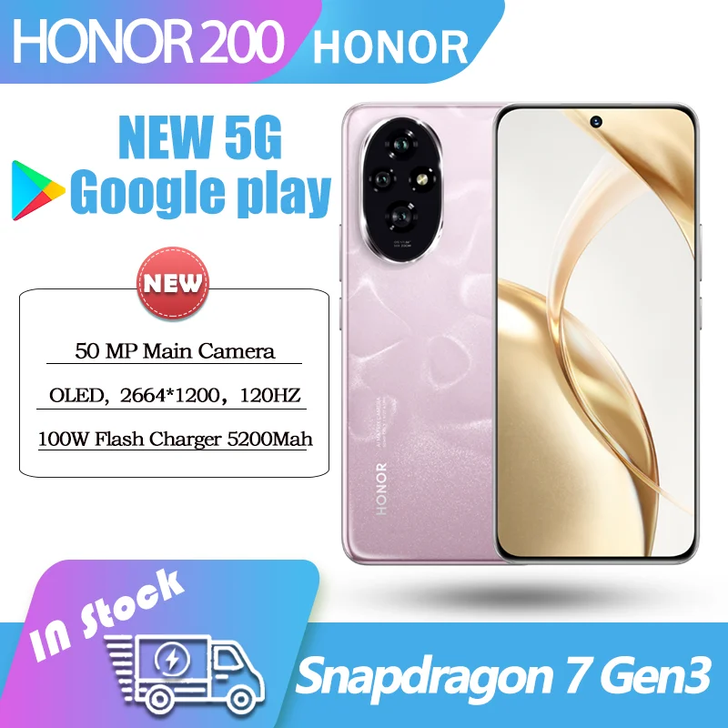 Камера Honor 200 5G Snapdragon 7 Gen3, 50 МП, 6,7