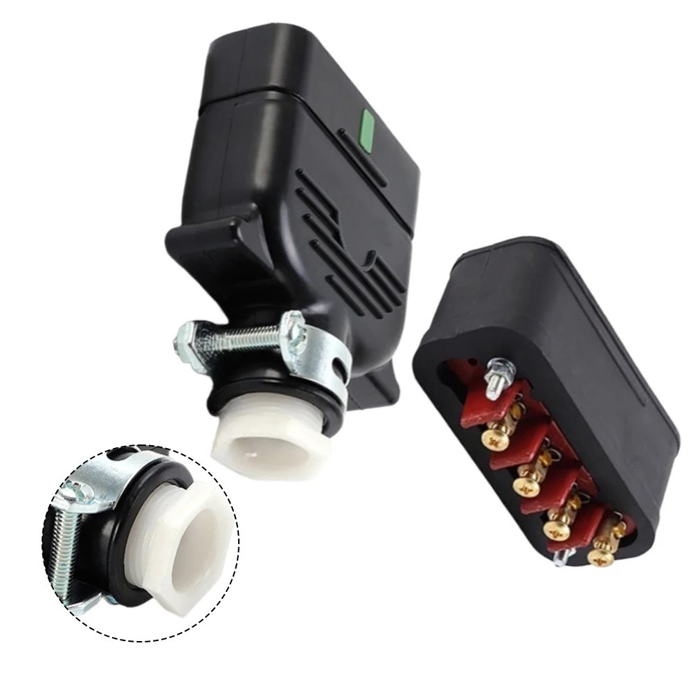 AC250V 6-pin AC Connector Battery Charger Socket For Withstand Harsh Environments For Klifts And Sightseeing Vehicles