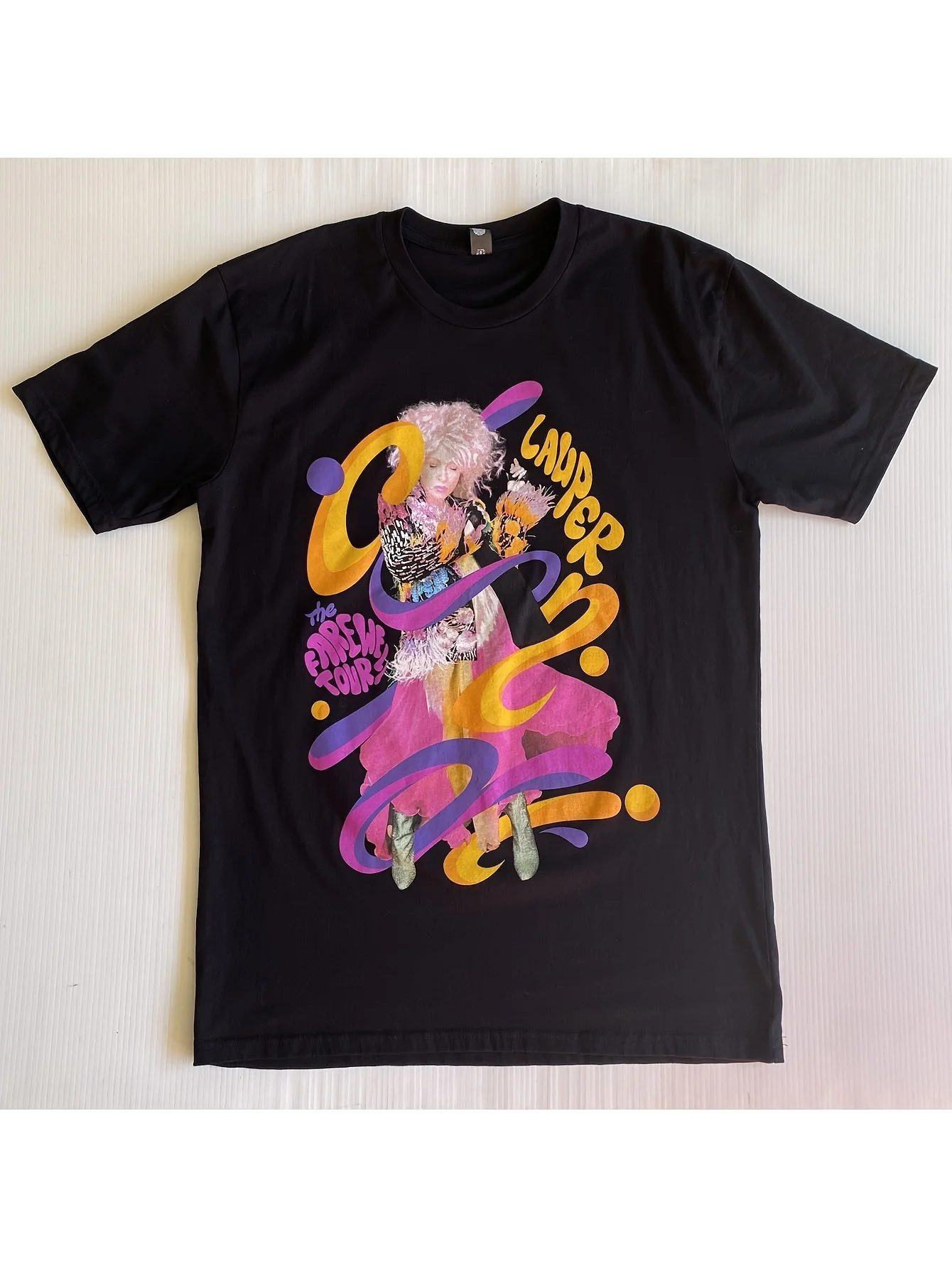 Футболка Cyndi Lauper Girls Just Wanna Have Fun The Farewell Tour 2024, мужская рубашка L Harajuku, мужская дизайнерская одежда, хлопок