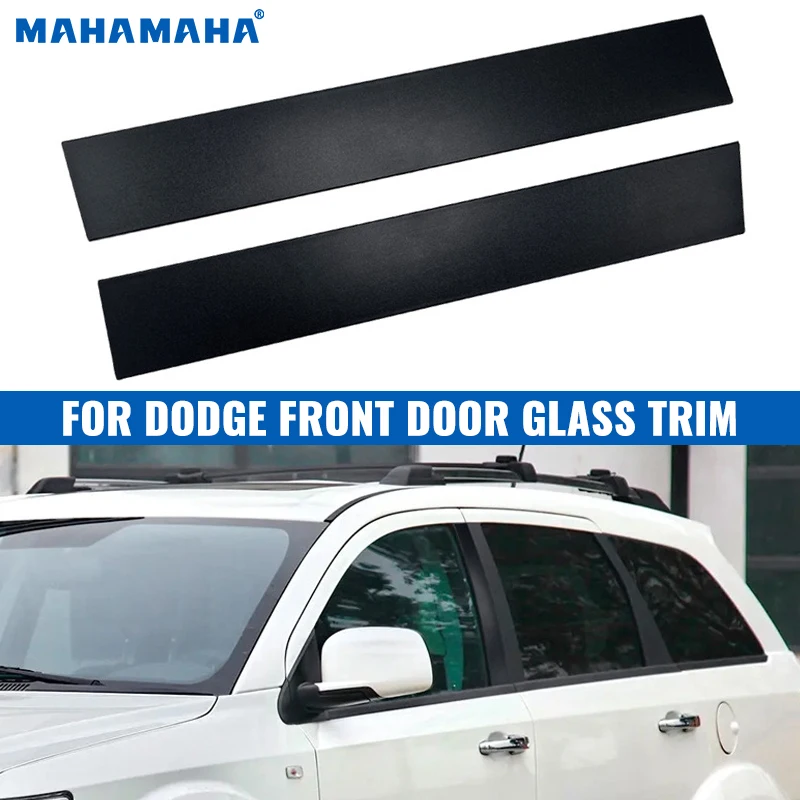 

5020664 2PCS Car Weatherstrips Window Glass Sealing Strip Fit For Dodge Front Door Center Column Glass Trim Strip Car Trim Strip