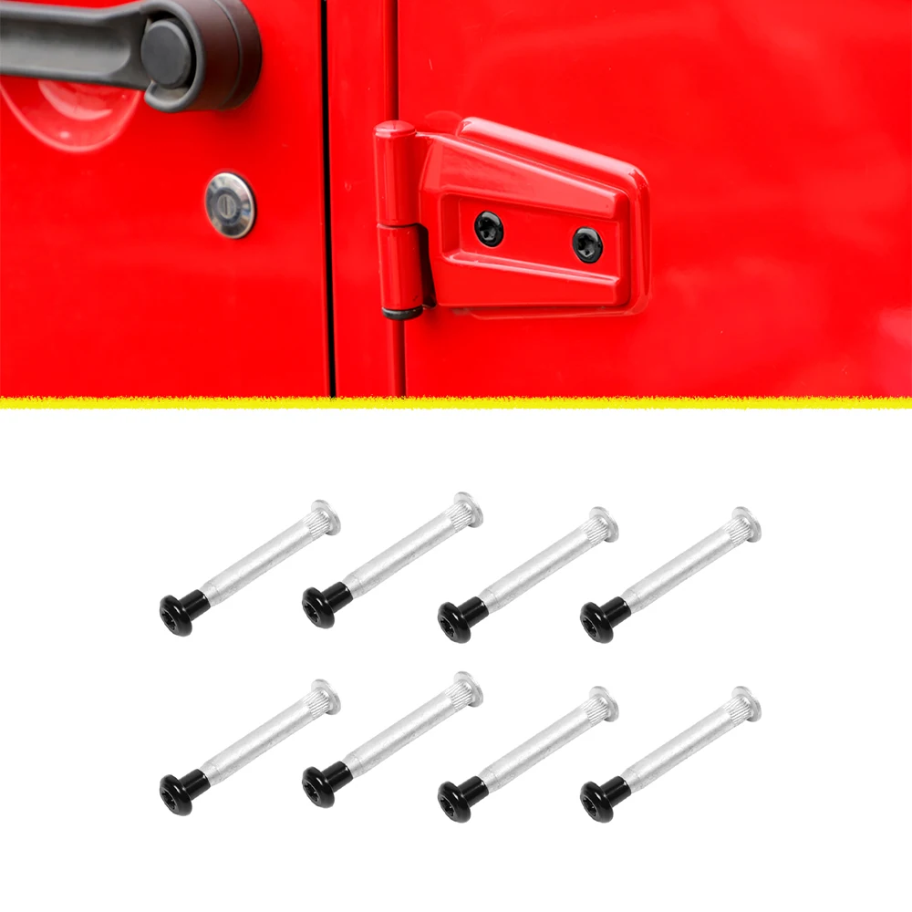 Door Hinge Screws Decoration Trim for Jeep Wrangler JK 2007-2017 Rubicon Sahara Sport Unlimited Car Exterior Accessories Iron