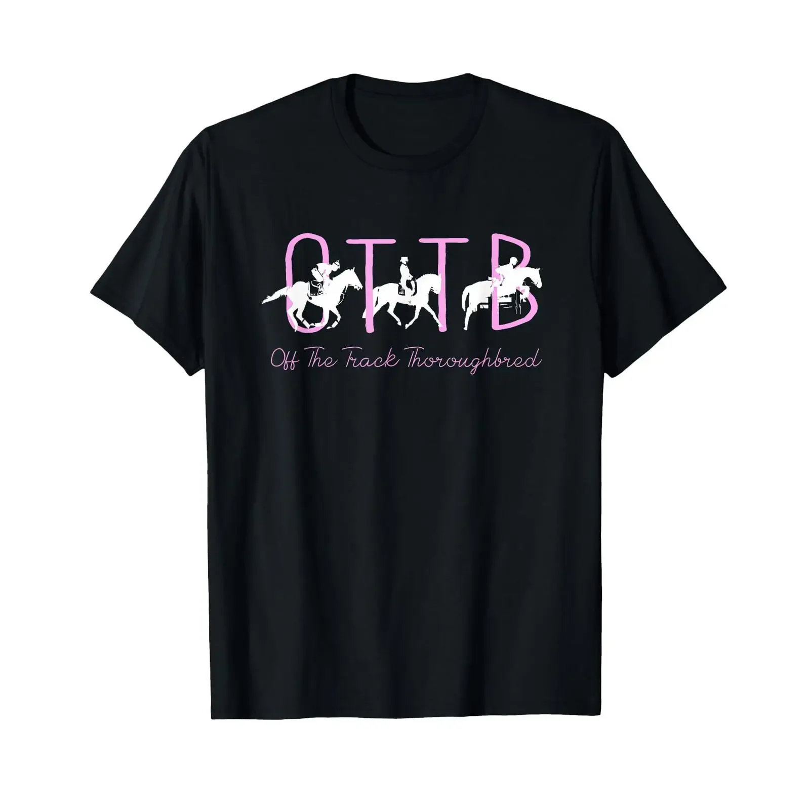 Футболка OTTB Off Track Thoroughbred Horse Equestrian в винтажном стиле, с эффектом потертости, стритвир, эластичная, повседневная, мягкая, дизайнерская одежда, модная.