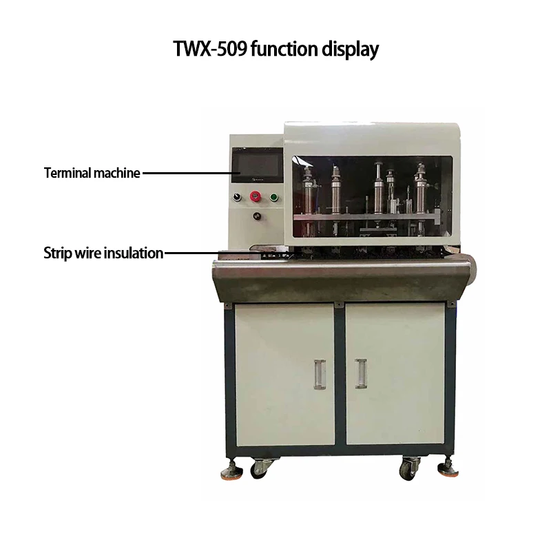 TWX-509 Three-core Wire Stripping Machine Cable Manufacturing Wire Harness Processing Equipment 200KW Manual Operation