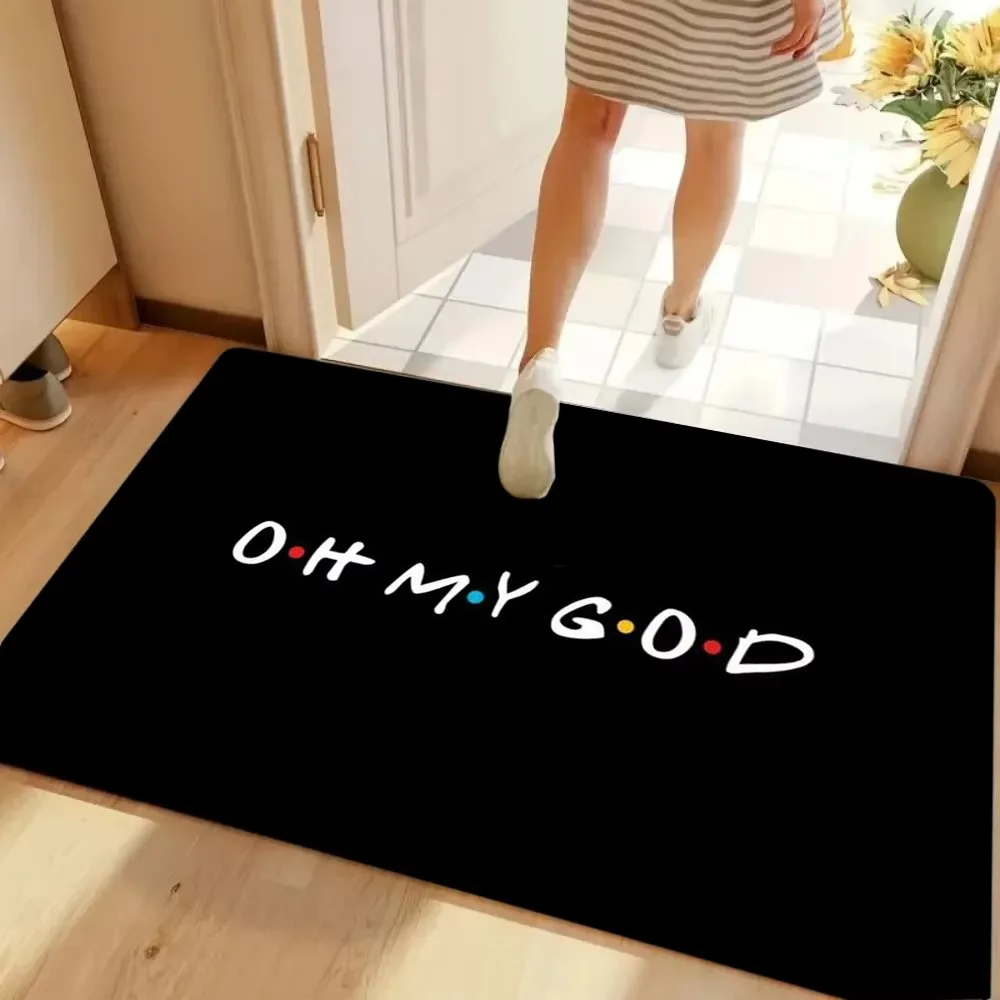 Hot Sale Friends TV Show Door Mat Non-slip Durable Entrance Rug Absorbent Floor Mat for Home Entrance Hallway Decor