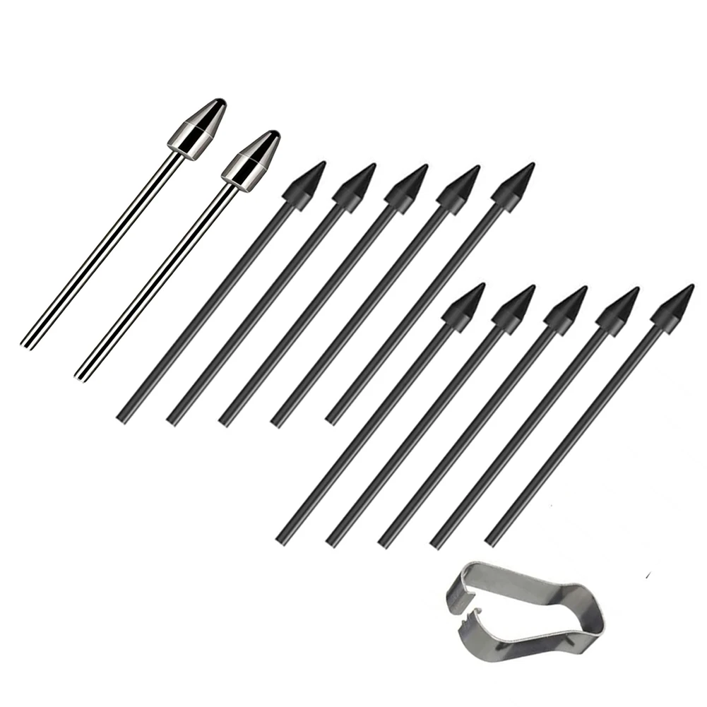 

Titanium Alloy Plastic Fine Point Pencil Nibs with Clip Accurate Control Pencil Tips for Samsung Ultra/S7/S7 FE/S6/S6 Lite