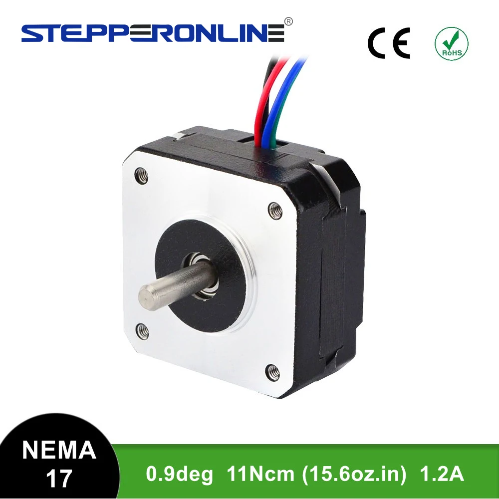 0.9 Degree Nema 17 Stepper Motor 11Ncm/15.6oz.in 1.2A 42x42x22mm 4-lead Nema17 Step motor DIY CNC 3D Printer