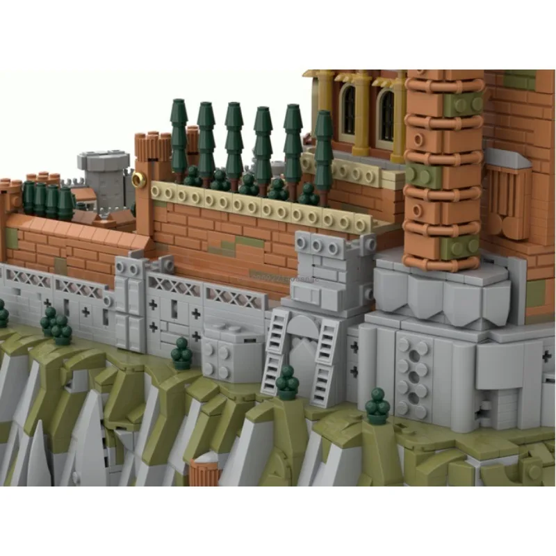 6962pcs The Red Keep Modular MOC European Medieval Street View  Building DIY Creative Ideas Retro Child Toy Birthday Gift Blocks