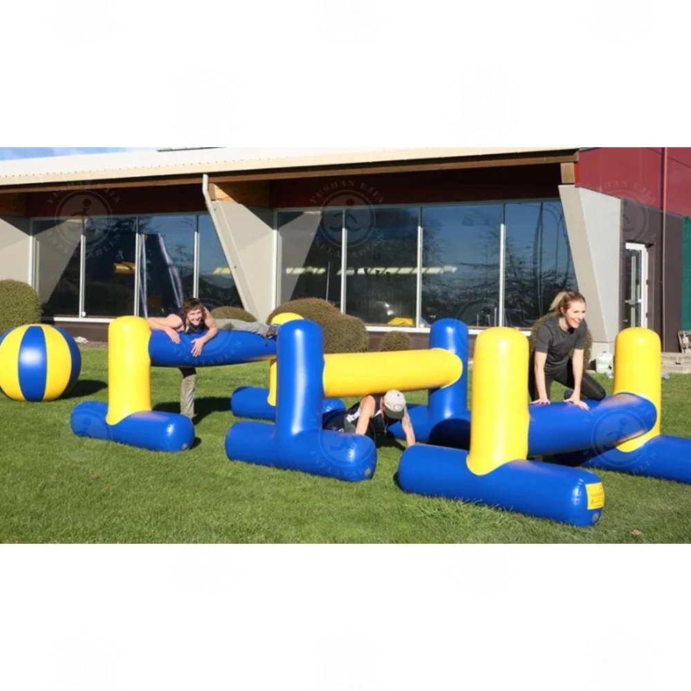 

Inflatable Obstacle Course for Backyard Fun, Interactive Water Challenge for All Ages