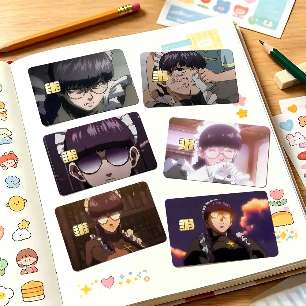Roberta Black Lagoon Card Sticker 4Pcs Credit Card Skin Anti Scratch Bank Debit Card Decal