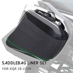For KQR 28L Motorcycle Hard Saddlebag Liner Set Bag Saddle Inner Bags luggage bags For Kawasaki Versys 1000 650 Ninja 1000 H2 SX