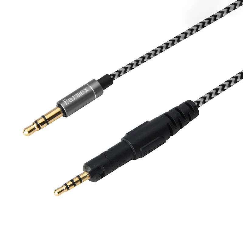 For Audio Tiechnica ATH-M40X M50X M60X M70X Sennheiser HD598 HD558 HD549 Earphone Replaceable 3.5mm to 2.5mm Nylon Braided Cable