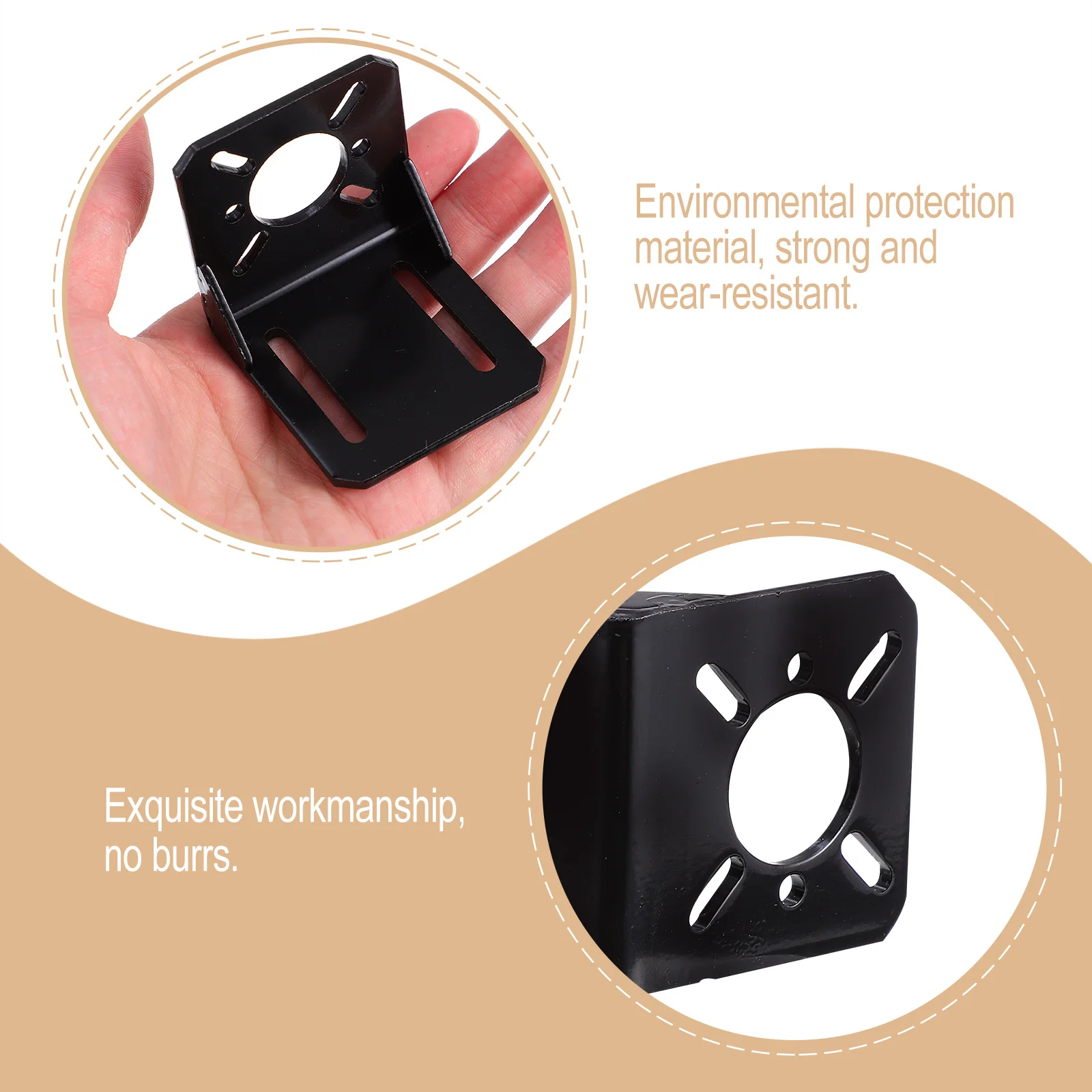 

4Pcs 3D Printer Motor Bracket Stepper Motor Holder Sturdy Support Metal Mounting Accessories 3D Printer Accessory