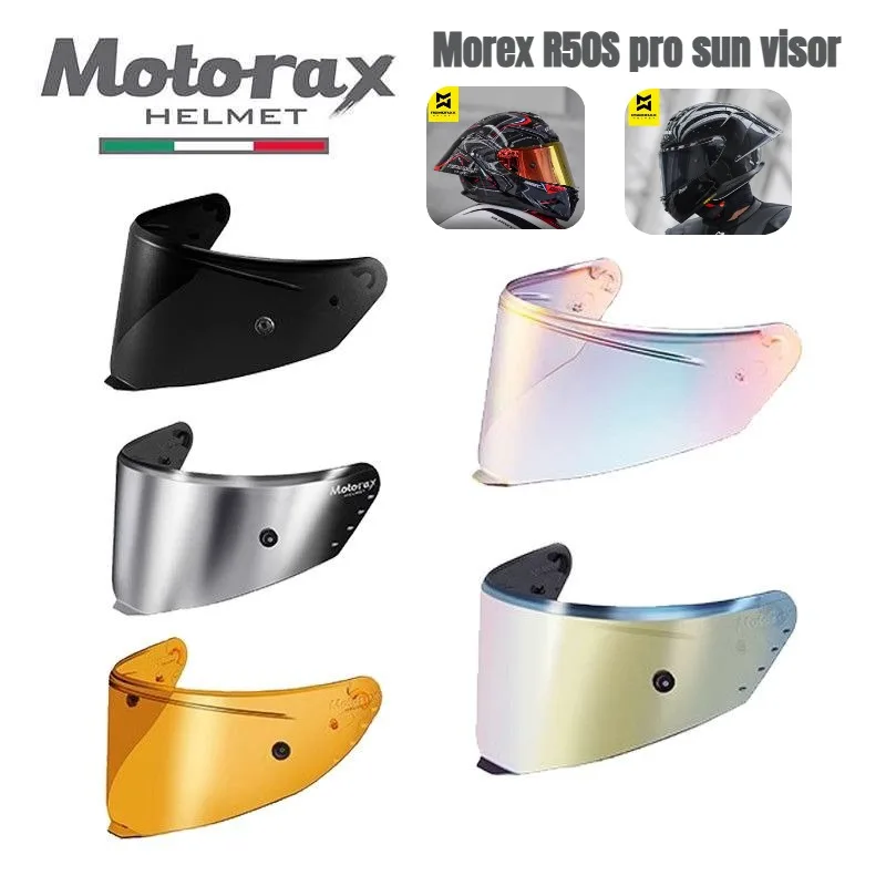 

MOTORAX R50S Color Visors Competitive Buckle Helmet Lens R50Spro Helmet Replacement Sun Visors Face Mask