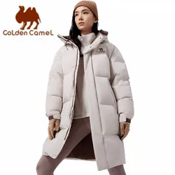 GOLDEN CAMEL Outdoor Down Jackets Women Men Winter Coats  Mid-Length Thickened Waterproof Windproof Warm Jacket for Men Clothes