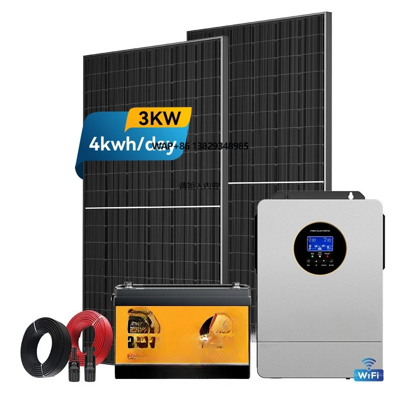 Home Use Off-grid Solar Power System 3kw off Grid Solar with Battery for Photovoltaic Panel System Customized Solar Panel