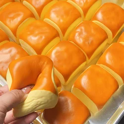 2.16inch Hawaiian Bread Roll Soft Touch Small Block Toast Plastic Food Model Slow Rebound Rising Diy Toy Gift Party Decora Cake