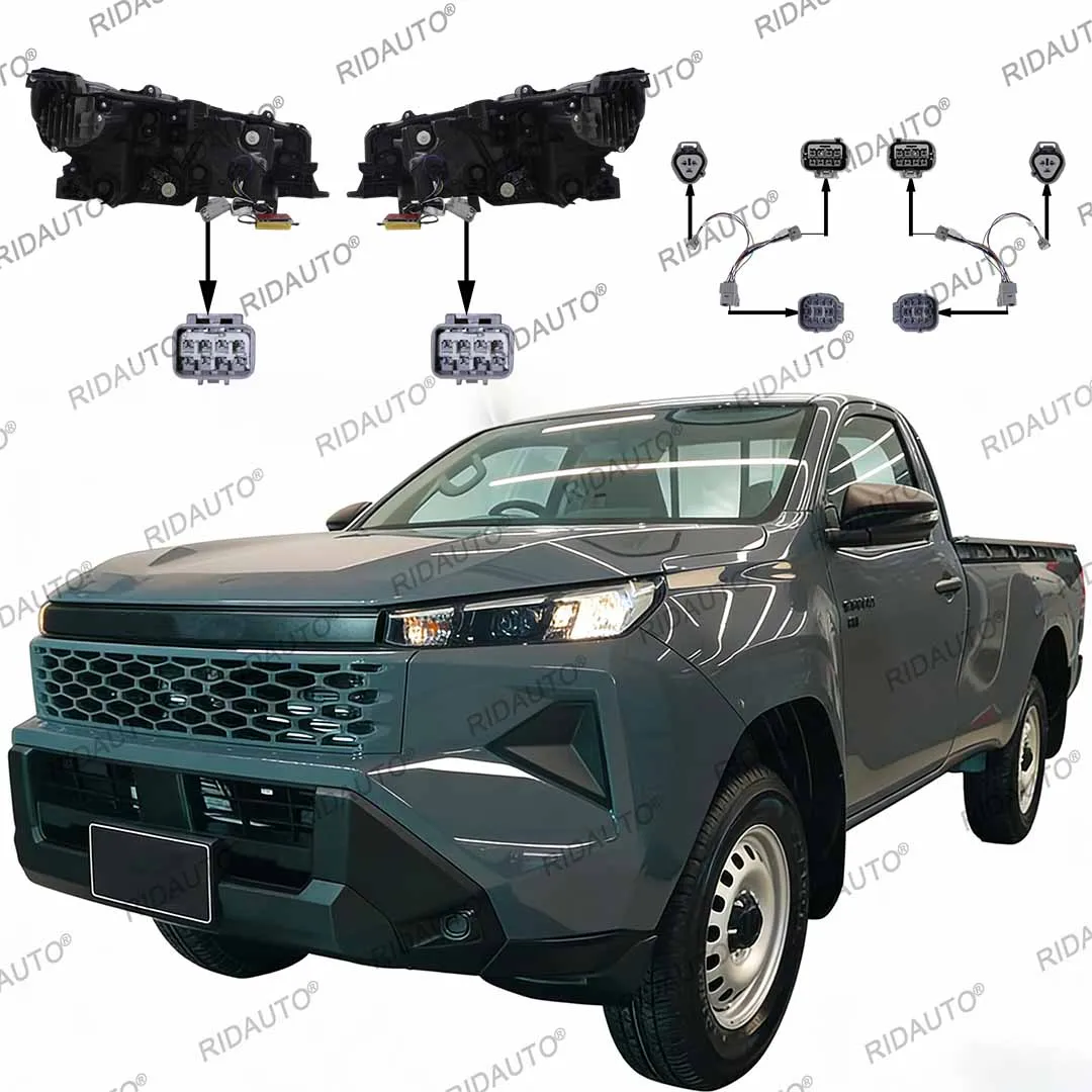 Replace Change Headlight Restoration Lamp Replacement For Hilux Travo 2026+ Daytime Running HeadLights Upgrade To High Version