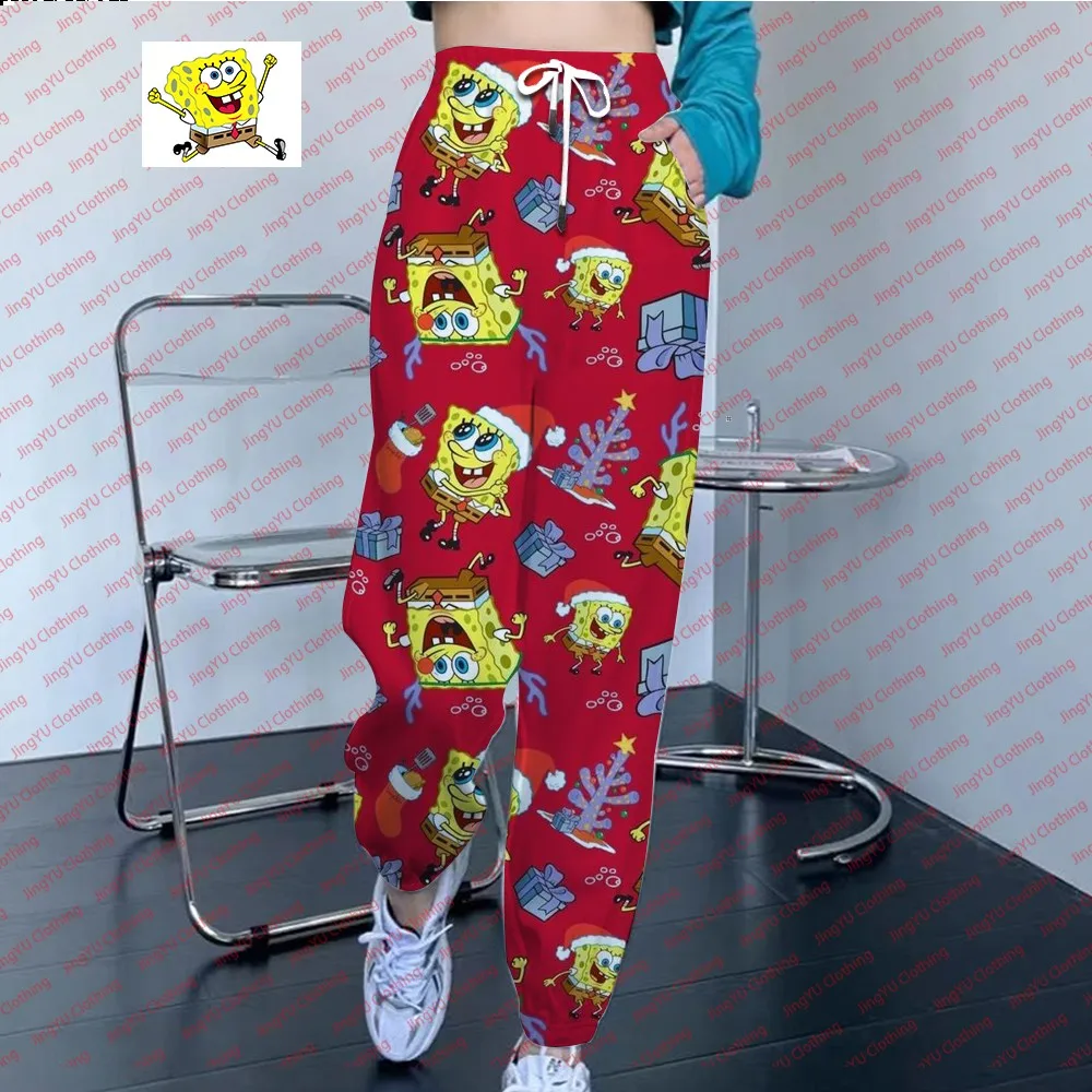 

Women's Pants Street Jogging Pants Women's Sweatpants Spongebob Pattern Pants Comfortable Basics Casual Fashion 2024