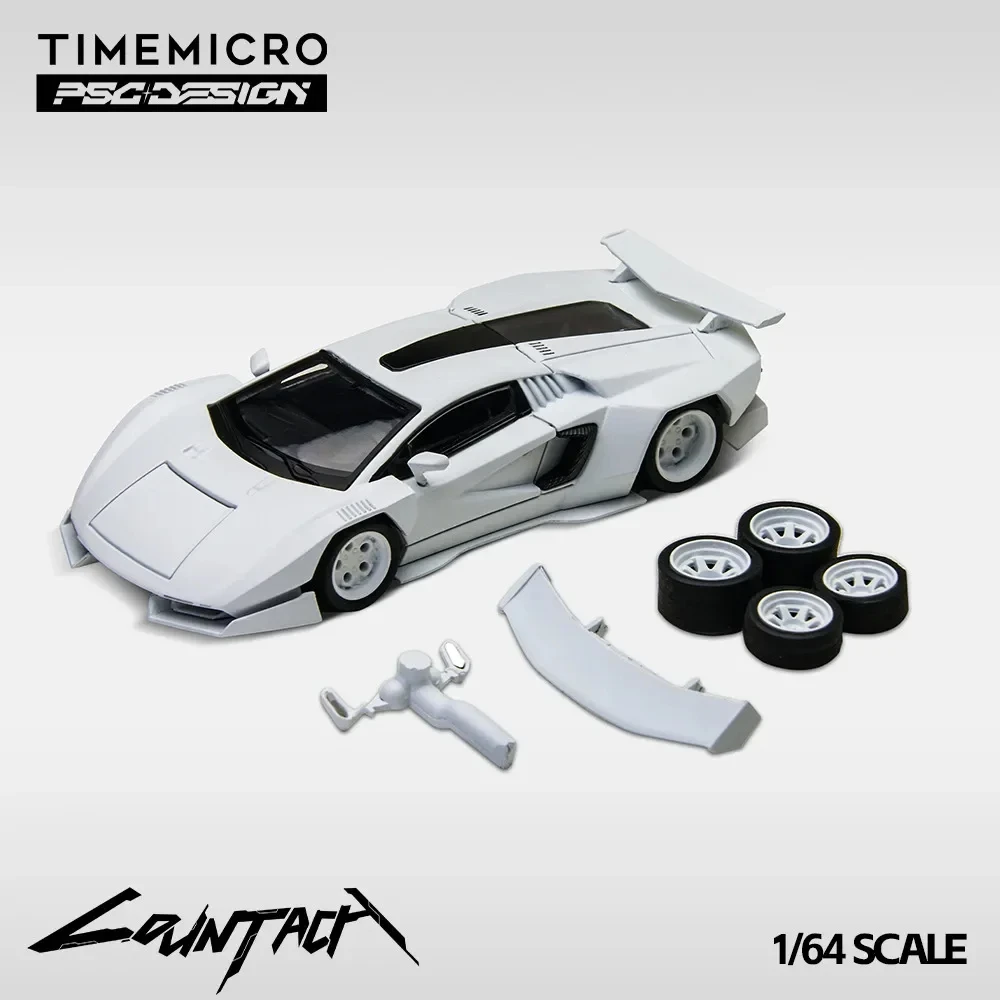 

Time Micro 1:64 PSC Cyberpunk Countach V Ver.Mechanic Diecast Diorama Car Model Collection Toy TM