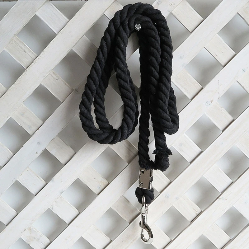 Thick Horse Leading Rope Braided Cotton Horse Leading Rope with Buckles