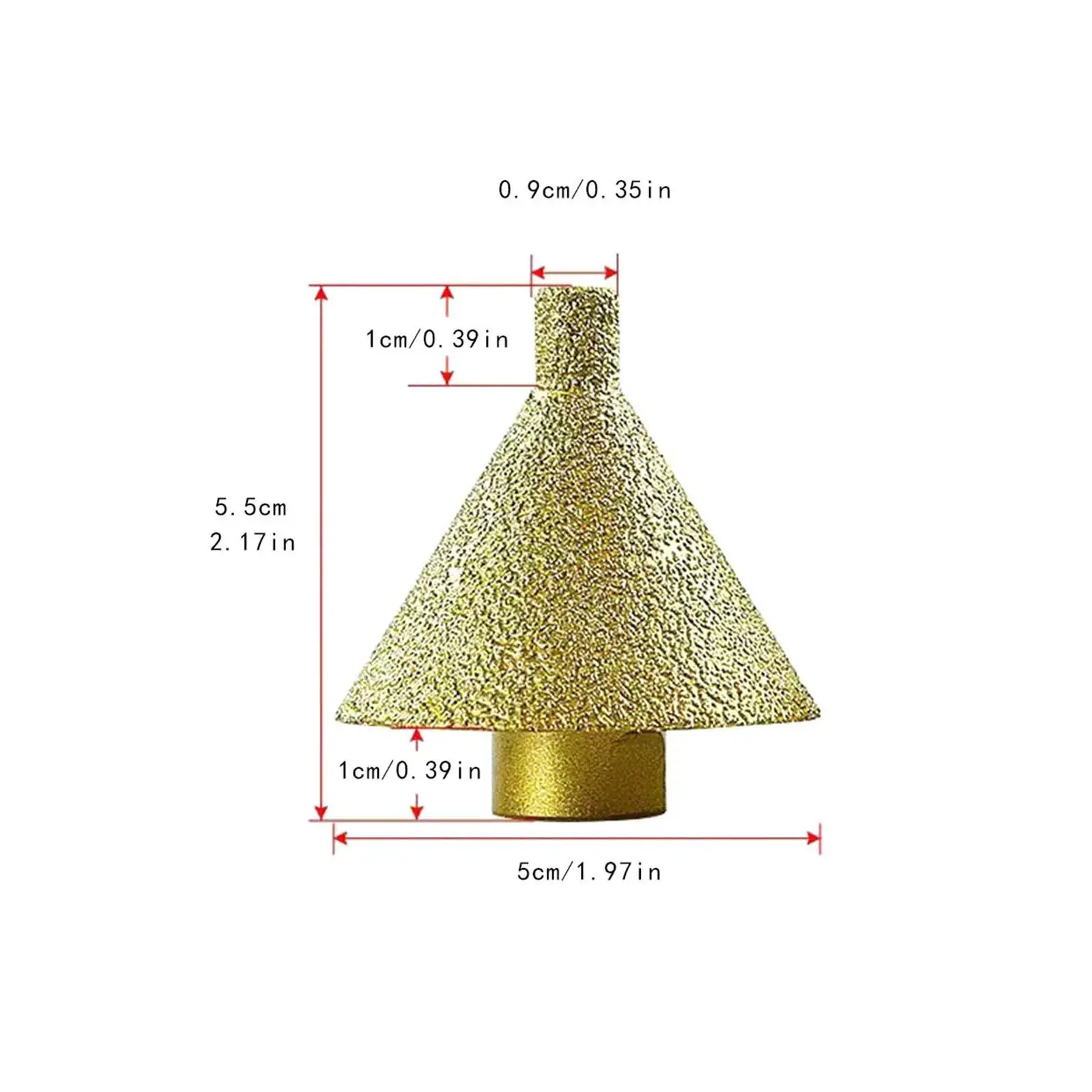 Imagem -06 - Bit de Chanfro de Diamante M14 Diamond Cone Tile Bit Buracos Ampliando Shaping Aparar para Porcelana Granito Telhas de Vidro Mármore