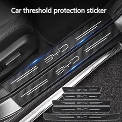 Carbon Fiber Car Sticker Auto Door Trunk Protective Strip For BYD F3 E6 Yuan Plus Atto F0 G3 I3 Ea1 Song Max Tang Dmi F3 2014 G6