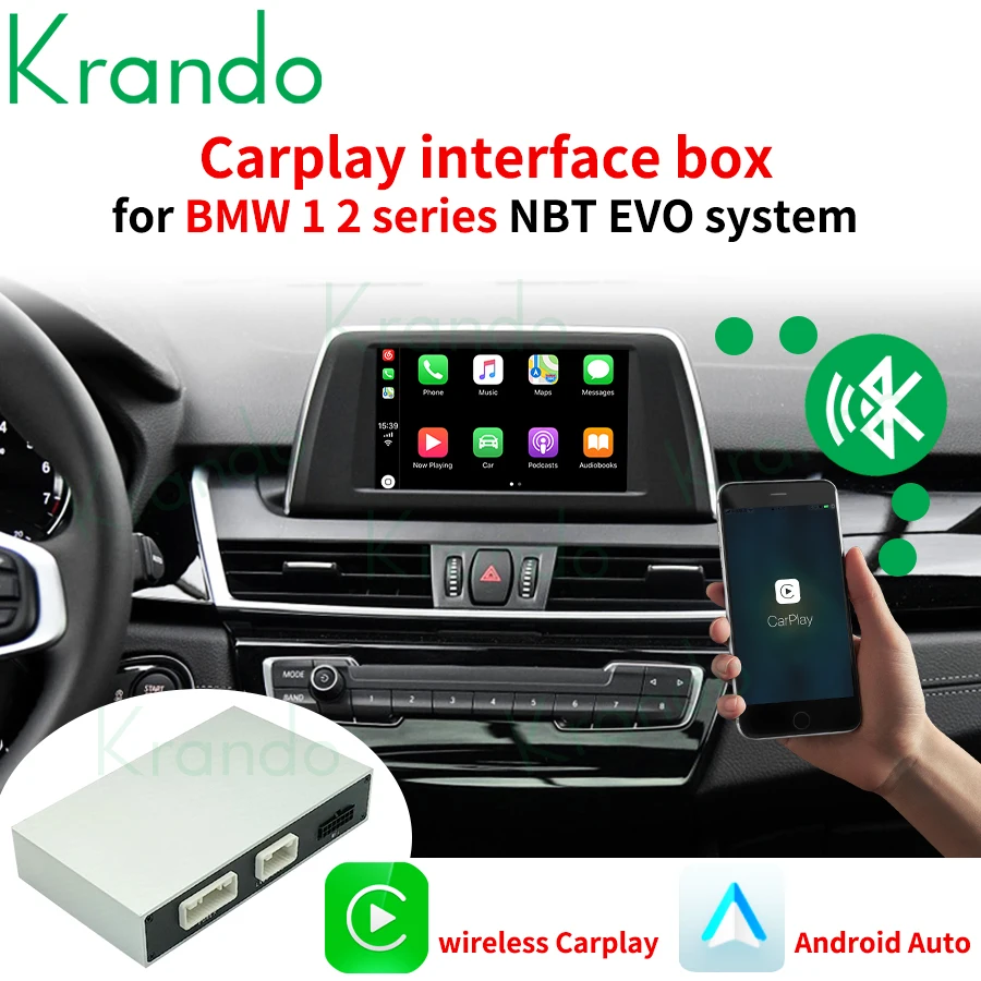 Drahtloses Apple Carplay-Schnittstellenmodul für BMW F20 F30 F45 F10 NBT EVO Android Decoder Box Mirror Link Auto-DVD-Player