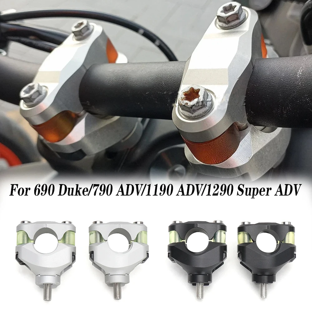 

28mm Handlebar Risers Mounting Bar Adjustable Progressive Handlebar Damping For 690 Duke 790 Adv 1190 ADV 1290 Super Adventure